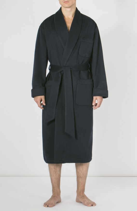 cashmere and silk robe