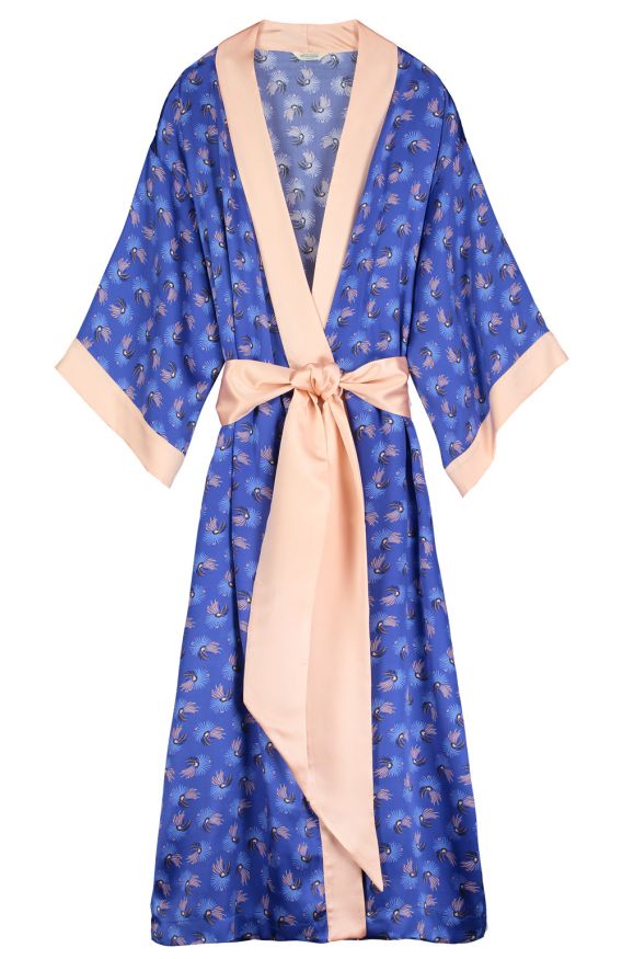 Liberty Print Silk Gown Winter Collection 2016 Bonsoir