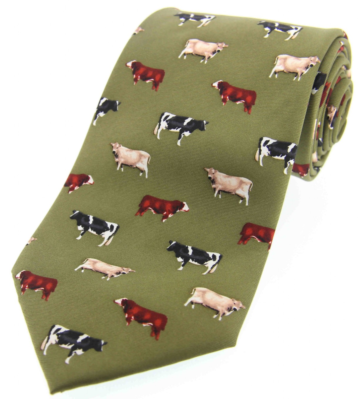 Printed Silk Tie Cattle The Country Catalogue