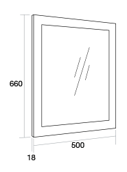 500 Framed mirror