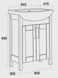 Sendai 650 Vanity