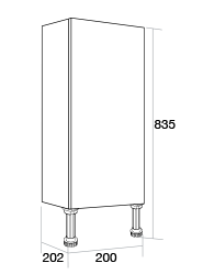 200 Slimline single base unit