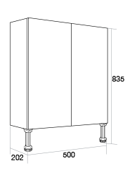 500 Slimline double base unit