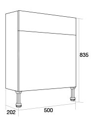 500 Slimline WC unit
