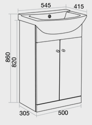 550 Vanity unit