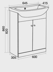 650 Vanity unit