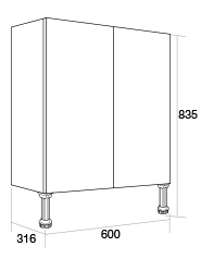 600 Double base unit