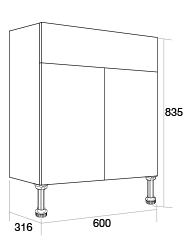 600 basin unit