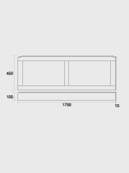 1700 Shaker Front Bath Panel