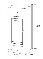 Fitted Single Base Unit - Etienne