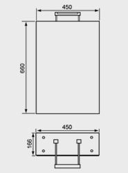 450mm Mirror Wall Unit