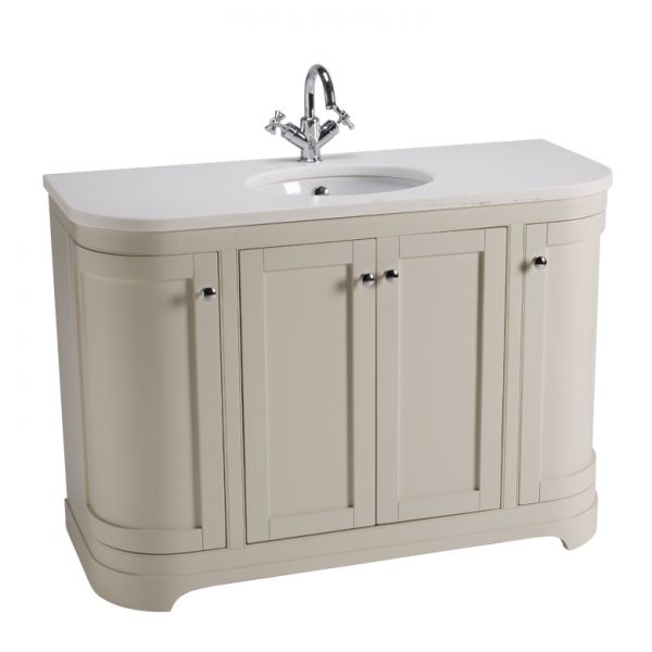 Marlborough 1200mm Freestanding Curved Single Basin Unit With