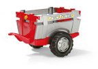Trailer, red and silver for Massey Ferguson pedal tractor