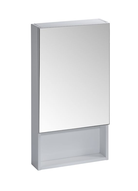 400mm Single Mirror Door Cabinet White R2 Bathrooms - Single Mirror Bathroom Cabinet With Shelves 400mm Single Mirror Door Cabinet White R2 Bathrooms - Single Mirror Bathroom Cabinet With Shelves