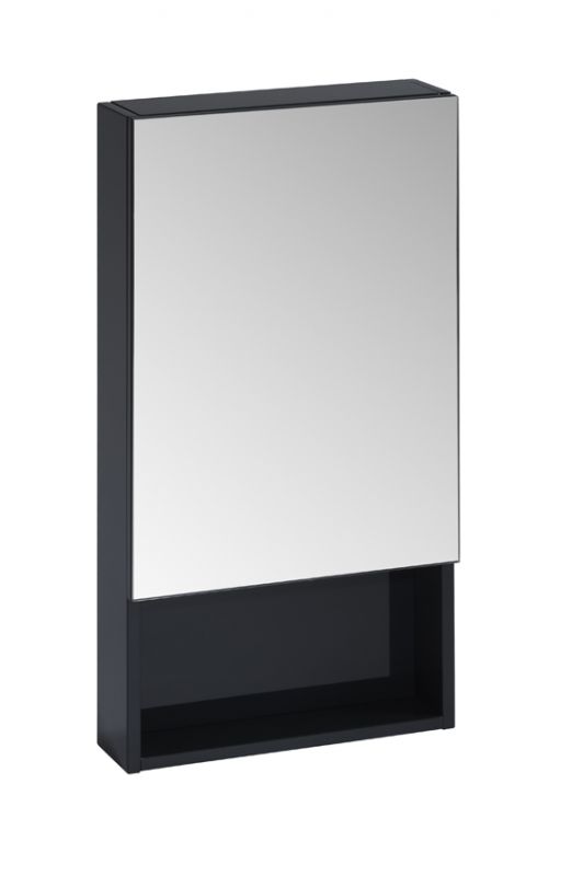 400mm Single Mirror Door Anthracite R2 Bathrooms