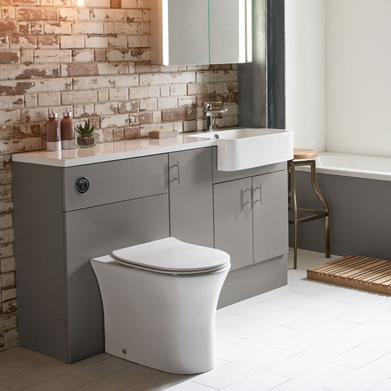 Muse Stone Grey Fitted Furniture R2 Bathrooms