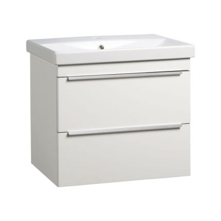 Type 600mm Wall Mounted Wash Unit Basin Gloss White R2 Bathrooms