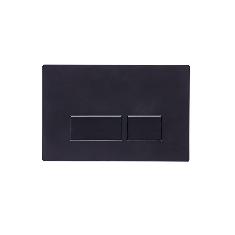 Square Flush Push Plate Matt Black R2 Bathrooms