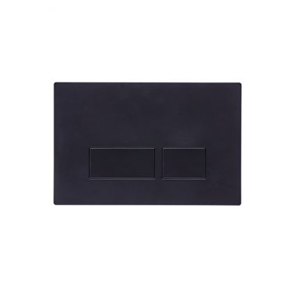 Square Flush Push Plate Matt Black R Bathrooms