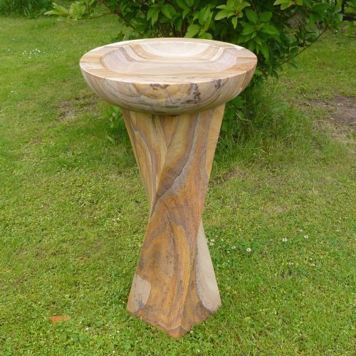 Twisted Sandstone Bird Bath Tor Stone