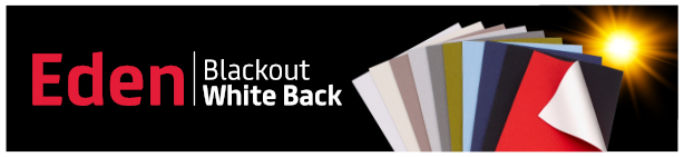 New Eden Blackout White Back Fabric